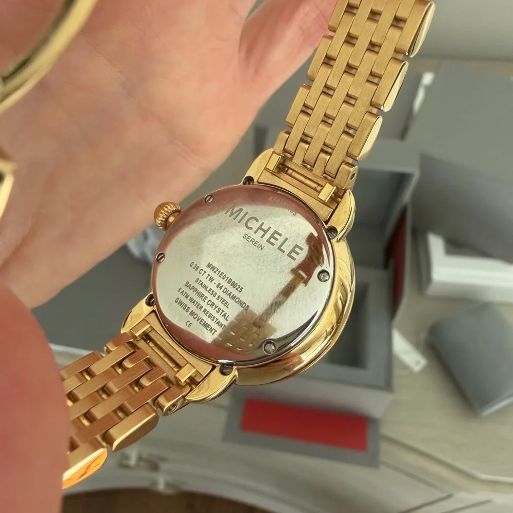 Michele Serein 28MM Gold Diamond Watch - Picture 6 of 10